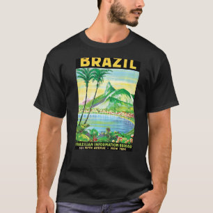 Brasilien Zeichne Gemälde Tourismus Abenteuer Souv T-Shirt