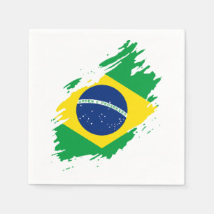 Brasilien Zerrissene Flagge Nationaler Stolz Sport Serviette