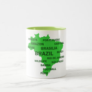 Brasilien Zweifarbige Tasse