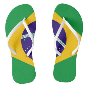 Brasilienflagge Flip Flops