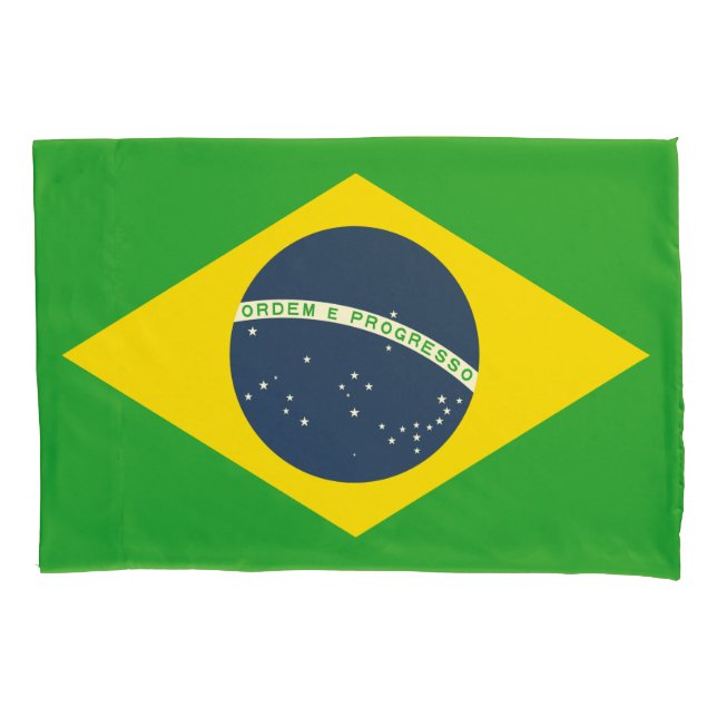 Brasilienflagge Pillowcase Kissenbezug (Vorderseite)