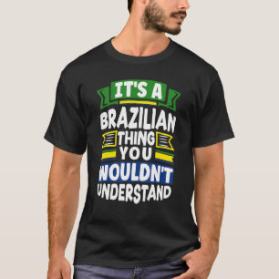 Brasiliens brasilianische brasilianische Flagge is T-Shirt