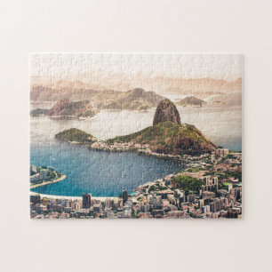 Brasiliens Iconic Rio De Janeiro Luftpanorama Puzzle