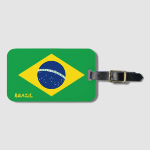 Brasiliens Nationalflagge Patriotisch Gepäckanhänger