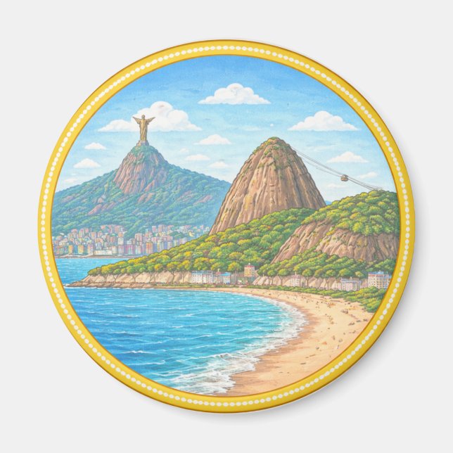 Brasiliens Rio de Janeiro Magnet (Vorne)