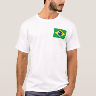 Brasiliens T - Shirt "Flag and Map"
