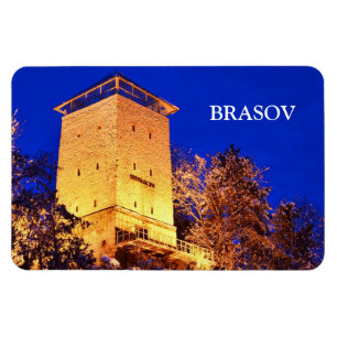 Brasov Black Tower Magnets Magnet
