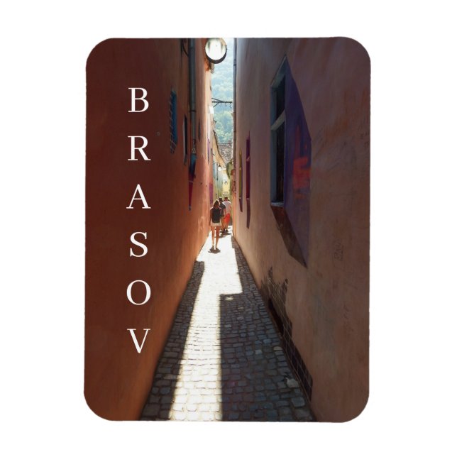 Brasov Rope Street View Kühlschrankmagnet Magnet (Vertikal)