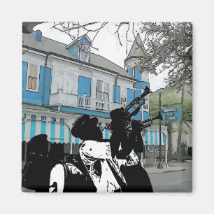 Brass Band im Restaurant New Orleans Magnet