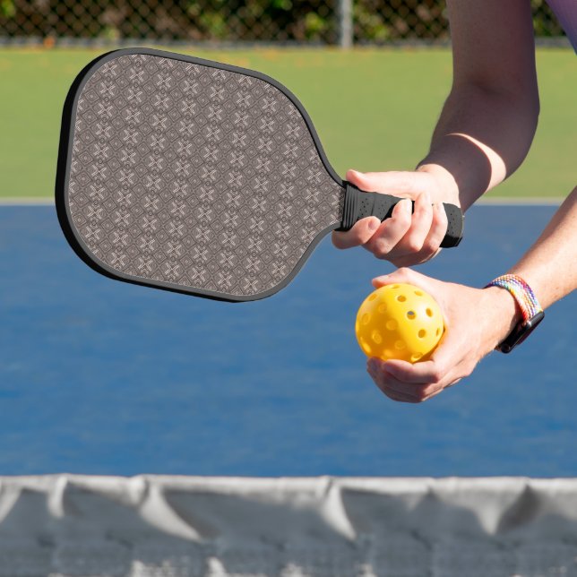 Brass-braunes Diamantmuster Pickleball Schläger (InSitu)