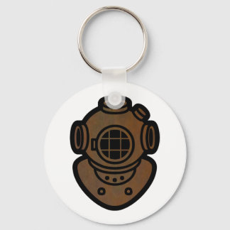 Brass Diving Helm Schlüsselanhänger