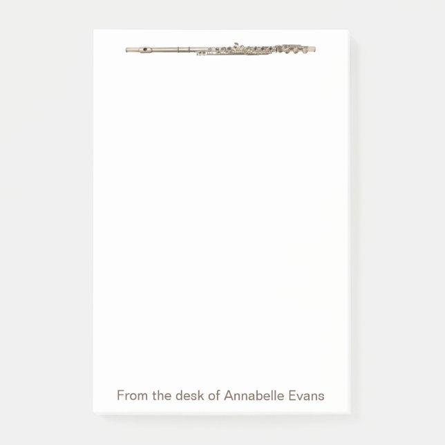 Brass Flute Post-it Klebezettel (Vorderseite)