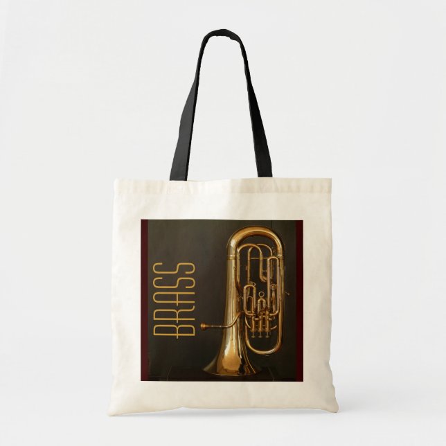 Brass Horn Tote Bag Tragetasche (Vorne)