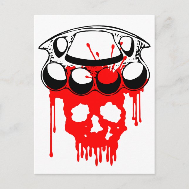 Brass Knuckles Postkarte (Vorderseite)