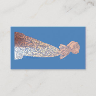 Brass Reibung Mittelalterin Visitenkarte