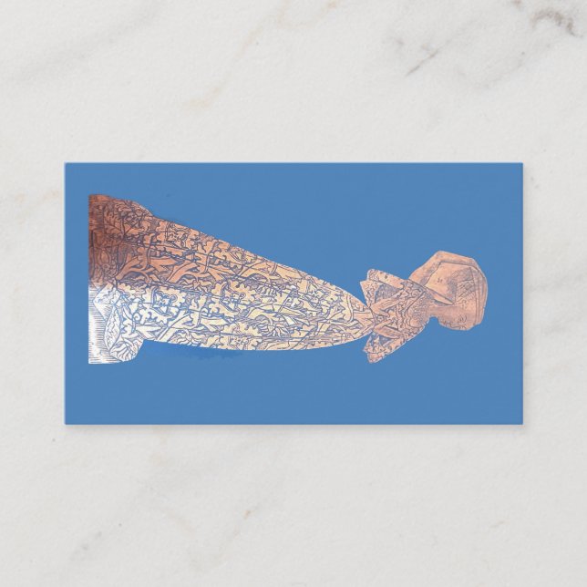 Brass Reibung Mittelalterin Visitenkarte (Vorderseite)