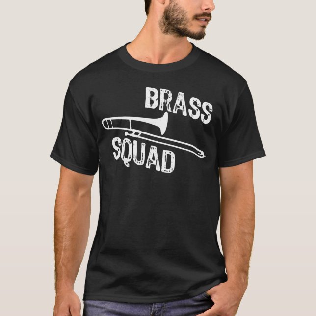 Brass Squad Trombone Player T-Shirt (Vorderseite)