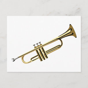Brass Trumpet Postkarte