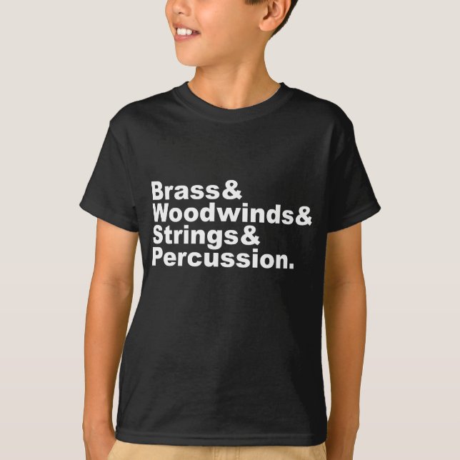 Brass & Woodwinds & Streichorchester & Schlagzeug T-Shirt (Vorderseite)