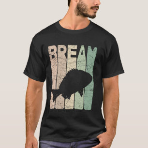 Brassen Vintage Bluegill Angeln Retro Brassen Fisc T-Shirt