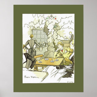 Brasserie à Femmes~Women in Brasserie~Pierre Vidal Poster