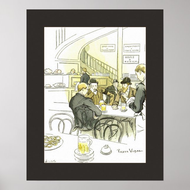 Brasserie Allemande ~deutsche Brauerei ~ Pierre Vi Poster (Vorne)