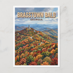 Brasstown Bald Blairsville Georgia Postkarte