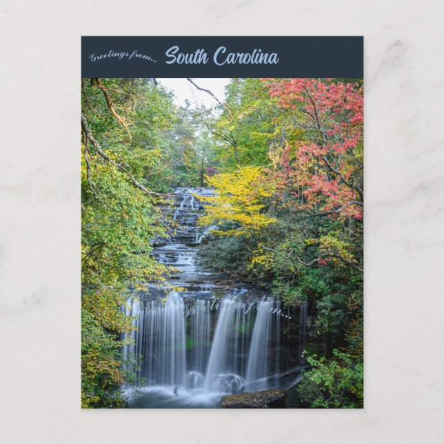 Brasstown Falls Westminster South Carolina Postkarte (Vorderseite)