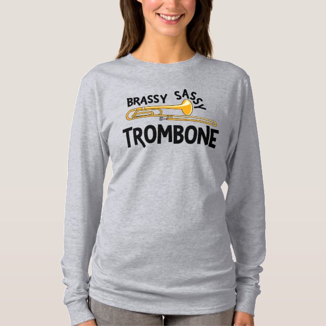 Brassy Sassy Trombone T-Shirt (Vorderseite)