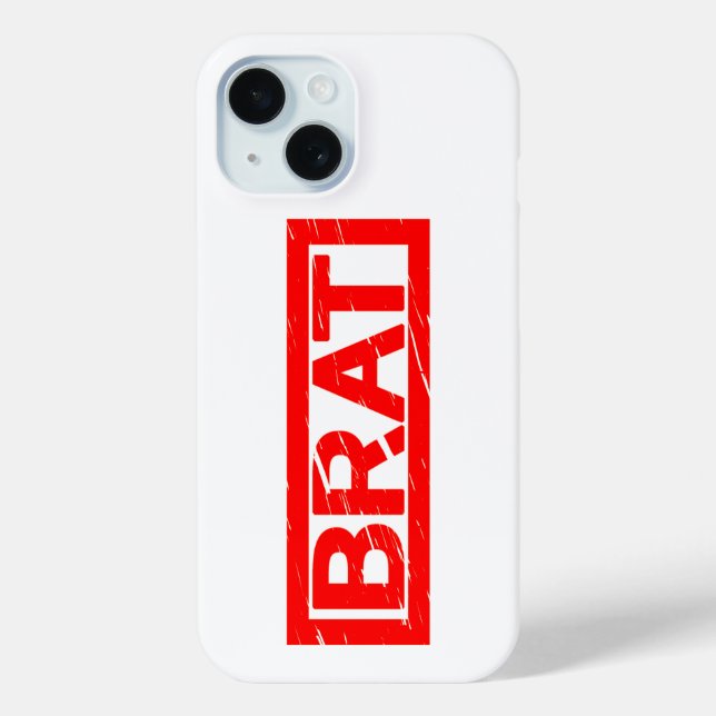Brat-Briefmarke Case-Mate iPhone Hülle (Rückseite)