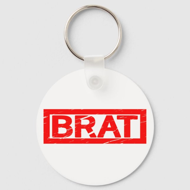 Brat-Briefmarke Schlüsselanhänger (Vorderseite)