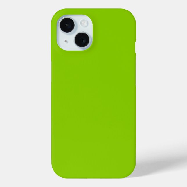 Brat Green Solid Color Case-Mate iPhone Hülle (Rückseite)