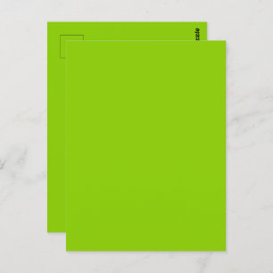 Brat Green Solid Color Postkarte