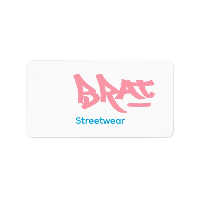 Brat logo adressaufkleber (Vorne)