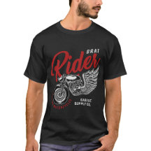Brat Ride Custom Motorräder T - Shirt