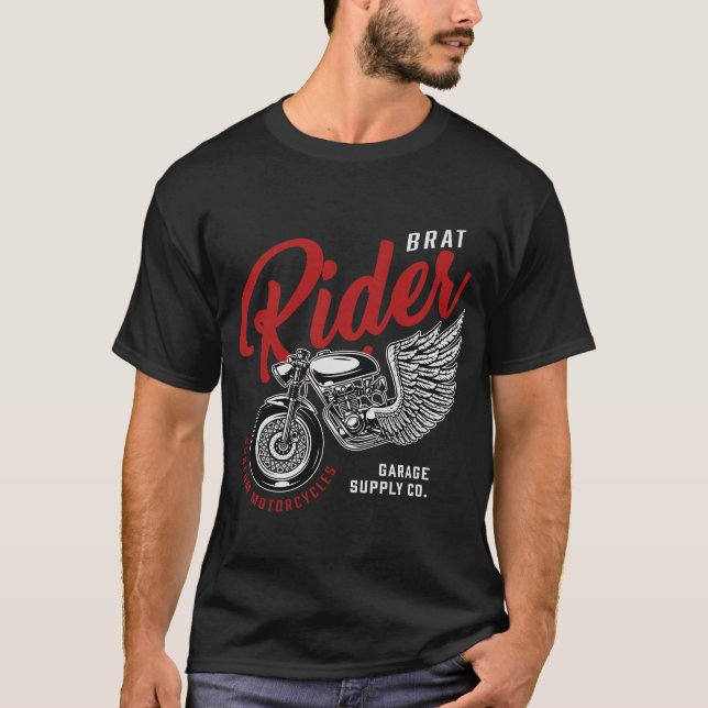 Brat Ride Custom Motorräder T - Shirt (Vorderseite)