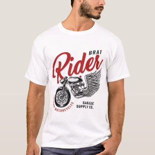 Brat Ride Custom Motorräder T - Shirt