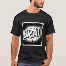 Brat-T - Shirt - Schwarzweiß-Tee