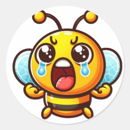 Bratbiene Runder Aufkleber