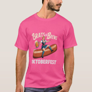 Braten und Brötchen Oktoberfest Bayrische Wurst T-Shirt