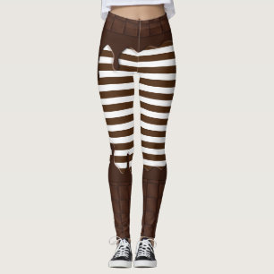 Bratenfett-Schokoladen-Süßigkeits-Bar Leggings