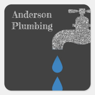 Bratenfetthahn- und quadratischer aufkleber