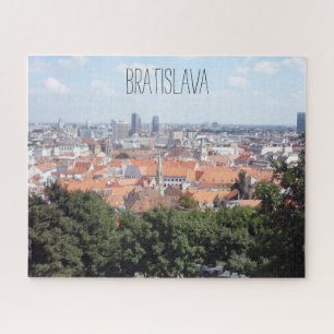Bratilava Stadt grün Puzzle