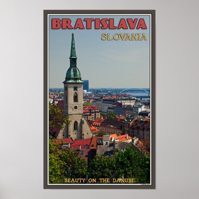 Bratislava Cityscape Poster (Vorne)