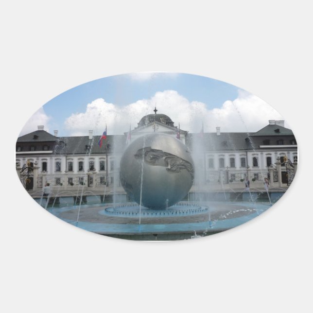Bratislava grassalkovich ovaler aufkleber (Vorderseite)