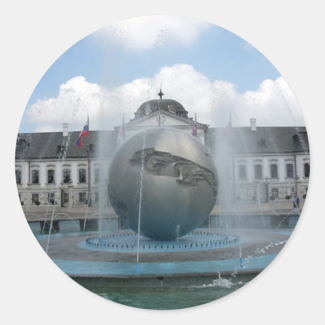 Bratislava grassalkovich runder aufkleber (Vorderseite)