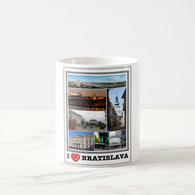 Bratislava - I Liebe - Slowakei - Kaffeetasse (Mittel)