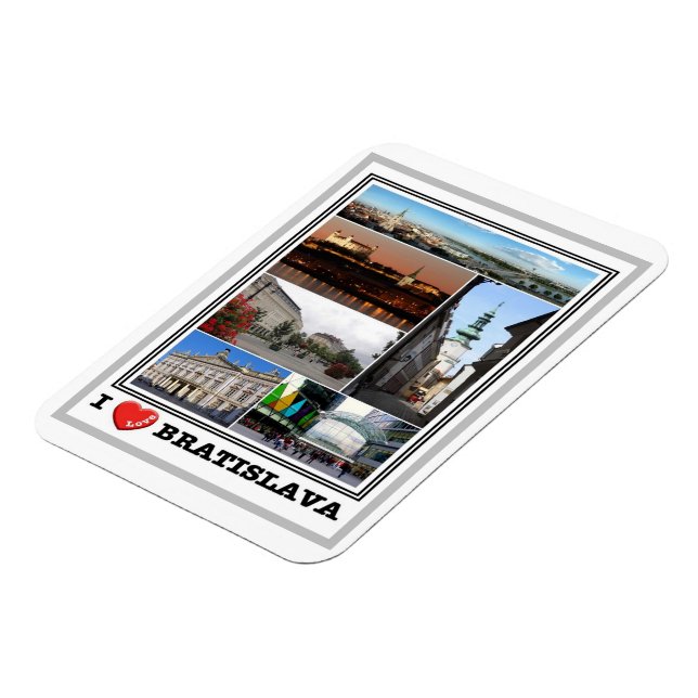 Bratislava - I Liebe - Slowakei - Magnet (Linke Seite)
