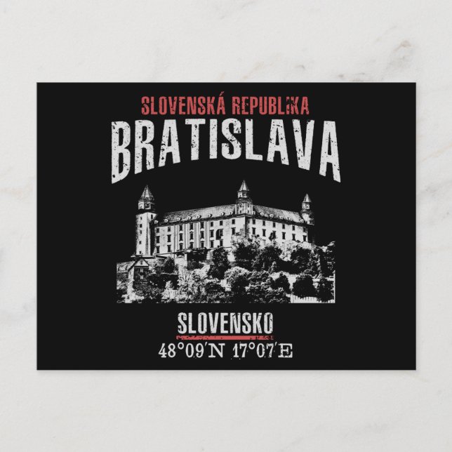 Bratislava Postkarte (Vorderseite)