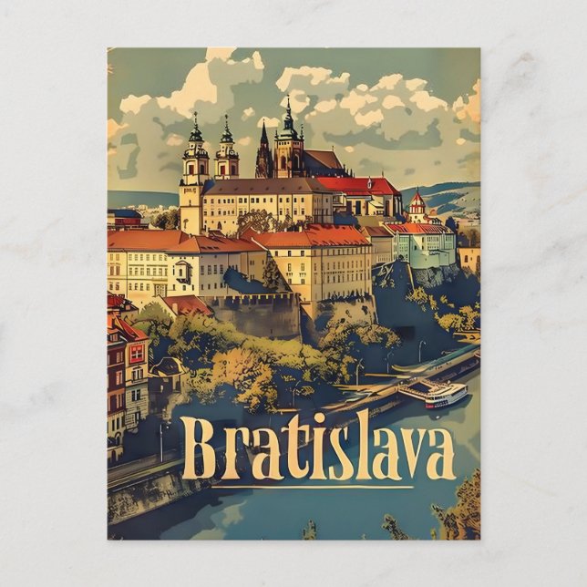 Bratislava Reise und Vintag Postkarte (Vorderseite)